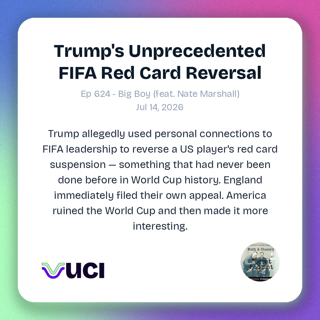 A branded Vuci share card generated from a real indexed moment