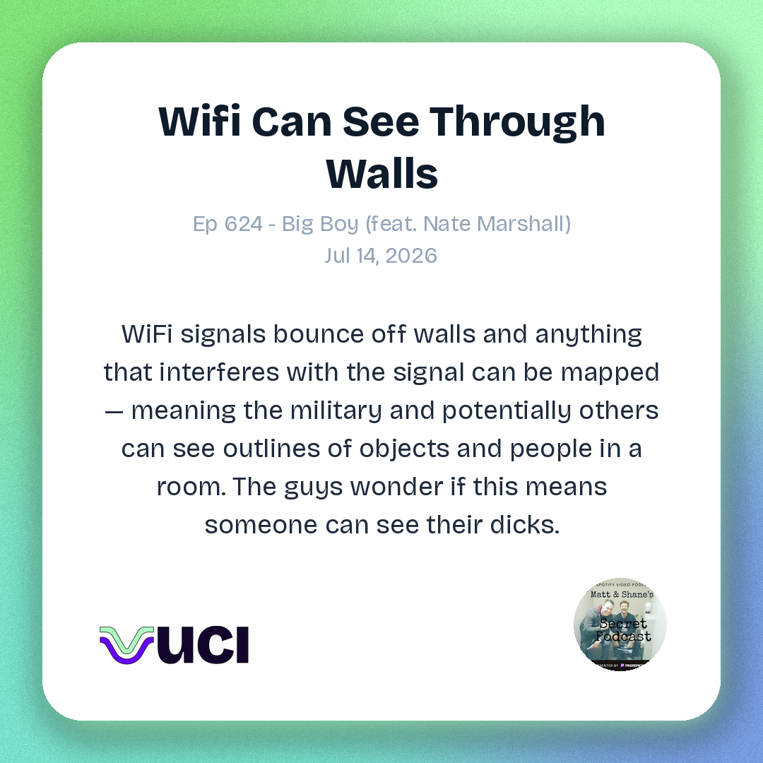 A branded Vuci share card generated from a real indexed moment