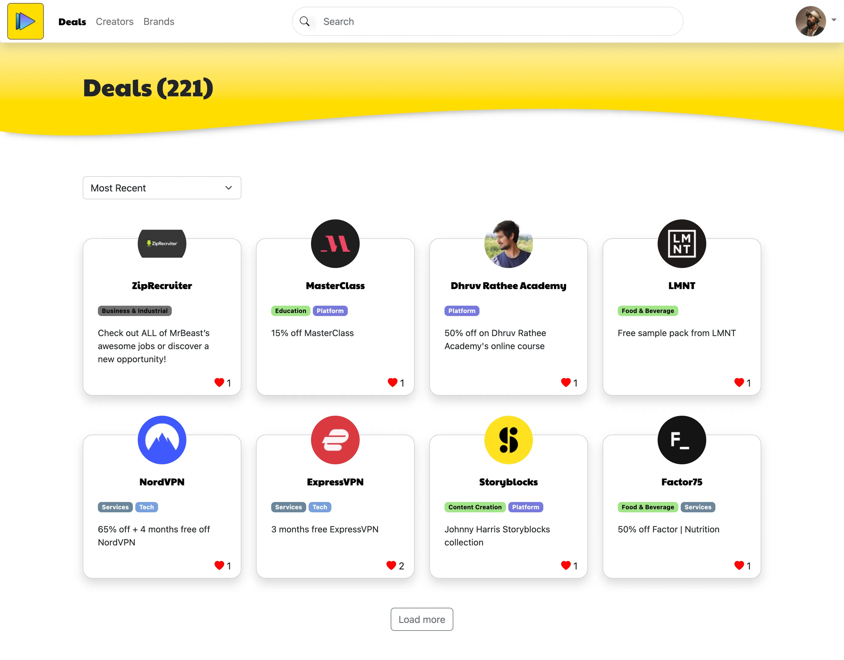 CreatorSquare deals