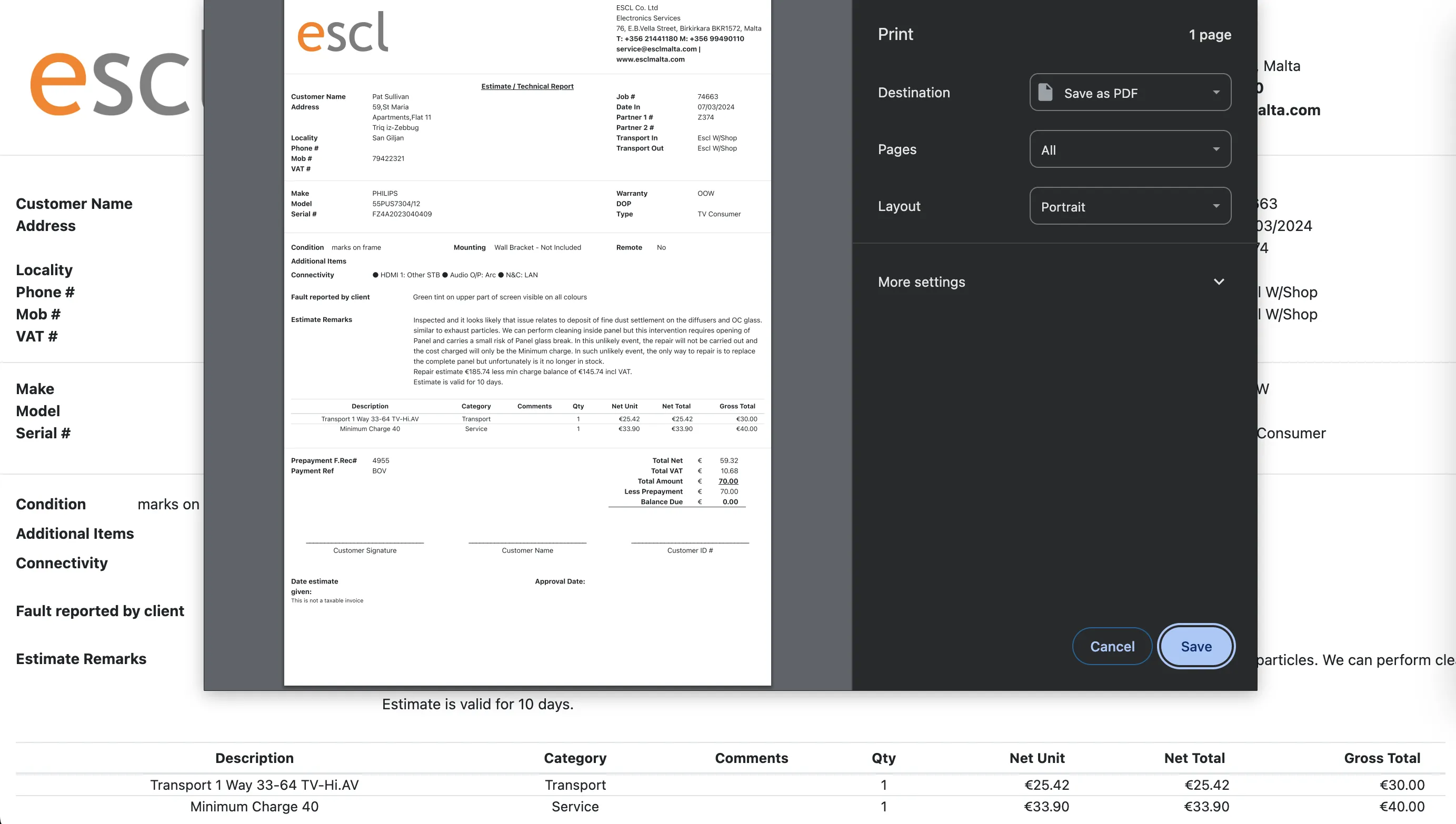 Reports module